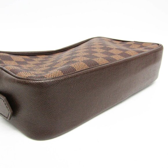 LOUIS VUITTON Brown Damier Pouch - Picture 4 of 10